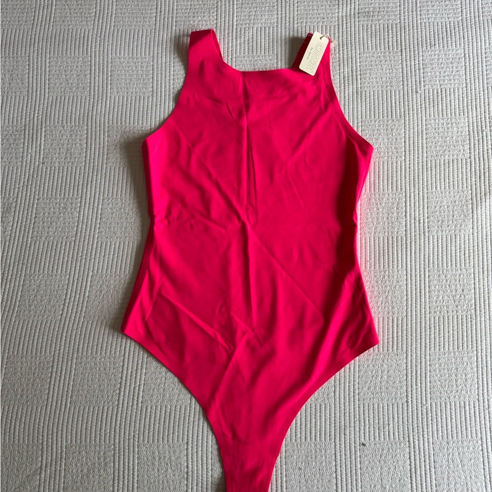 Aerie Bright Pink Bodysuit
